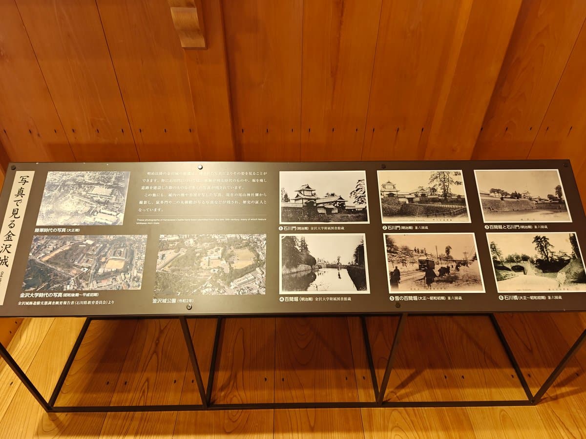 Reading-table display 「写真で見る金沢城」(Kanazawa Castle in old photographs) part