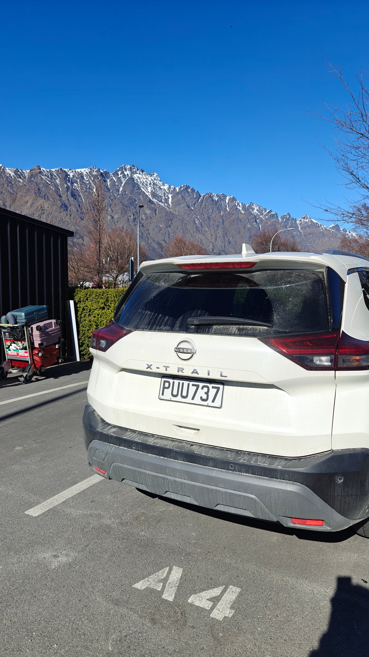 Rental car at return depot