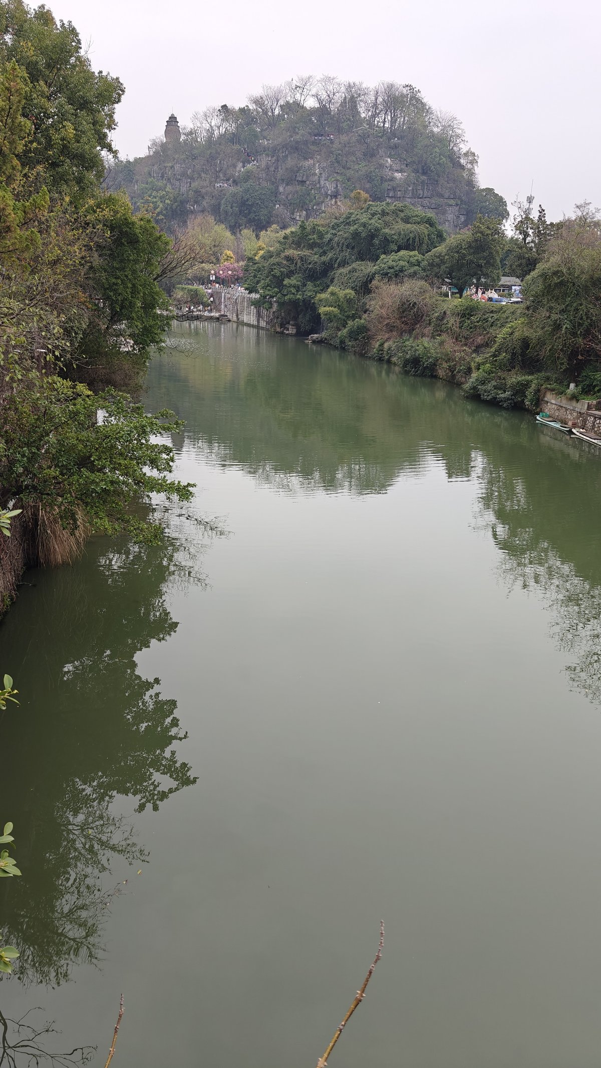 River view near hotel karst pagoda