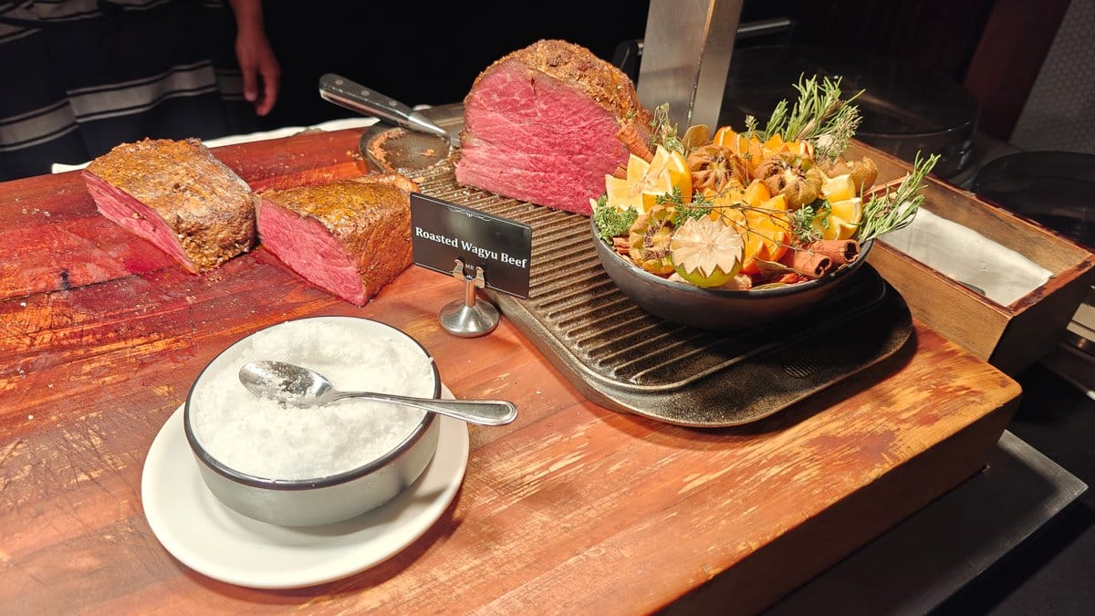 Roasted wagyu beef carvery
