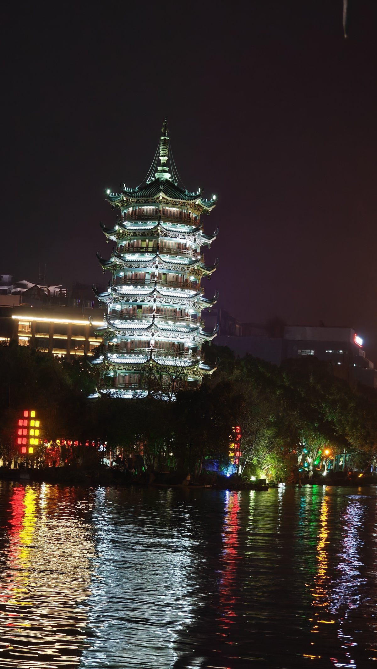 Silver Moon Pagoda full view