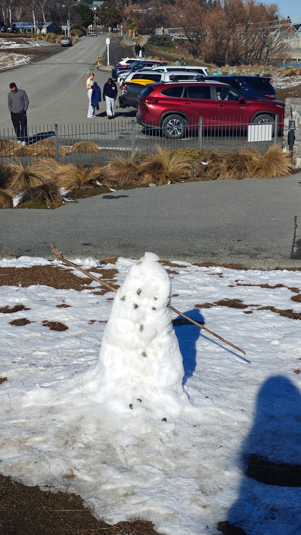 Snowman near Tekapo church