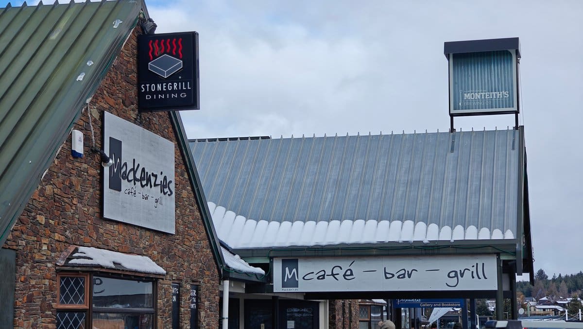 Street-front exterior of Mackenzies Cafe Bar & Grill