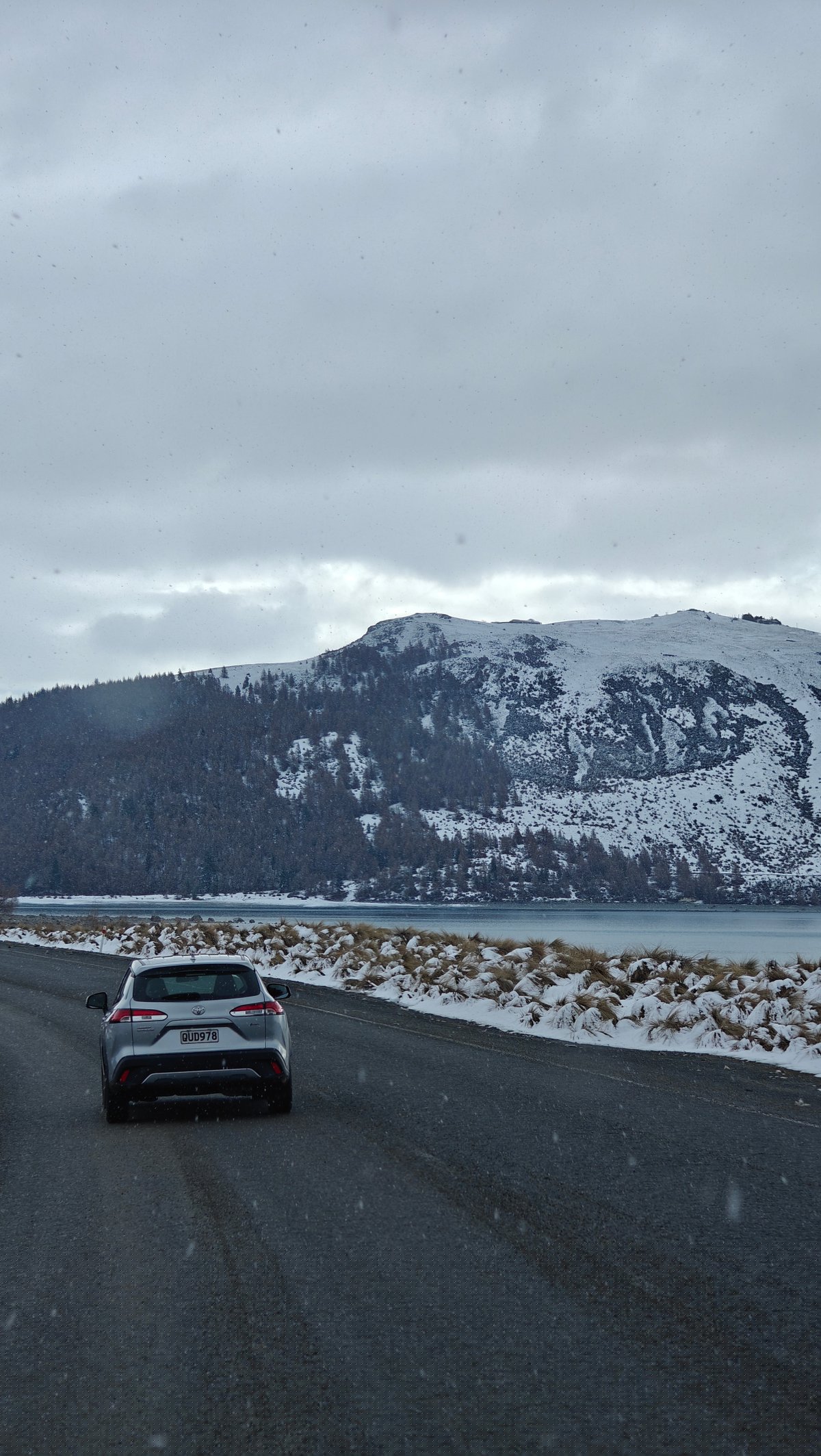 SUV ahead on high-country highway