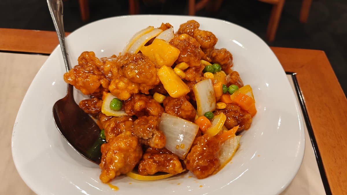 Sweet and sour pork dish