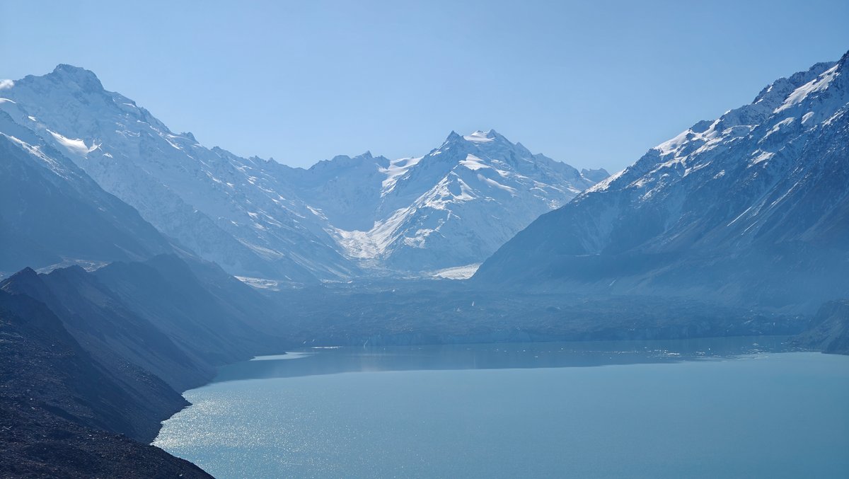 Tasman Lake glacial panorama