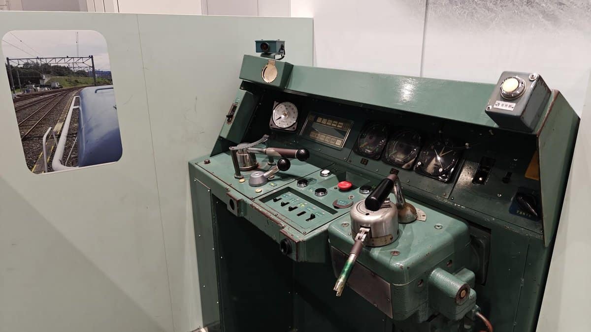 Train cockpit controls and dashboard
