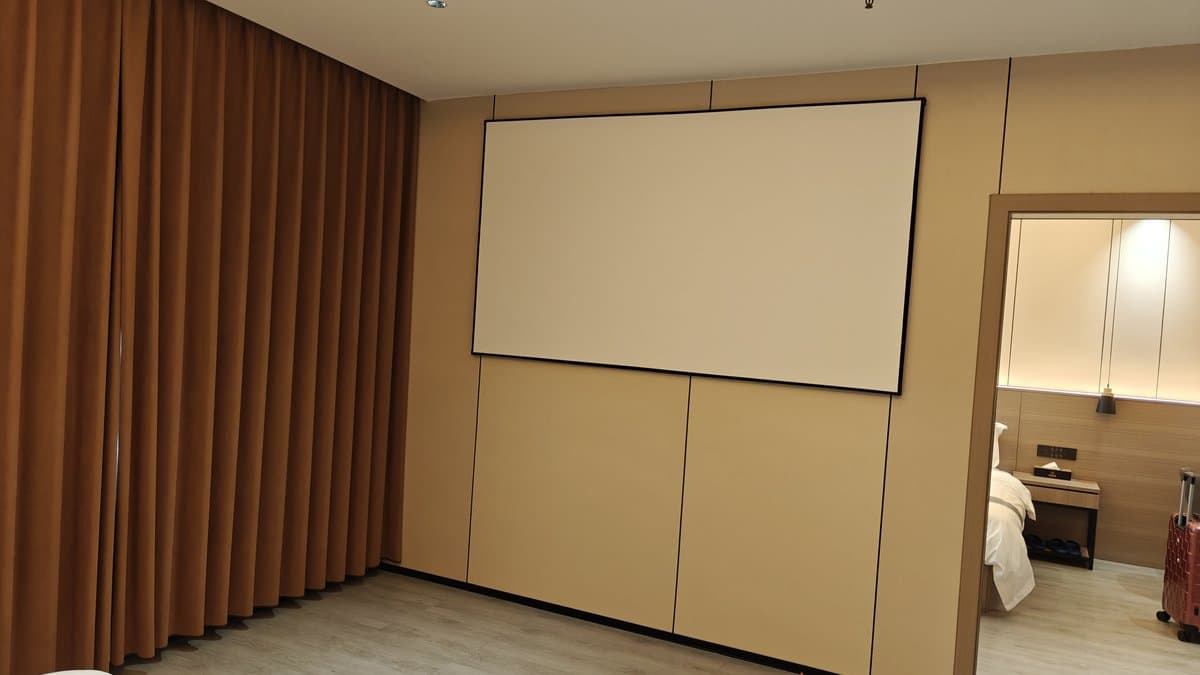 TV wall sheer curtains