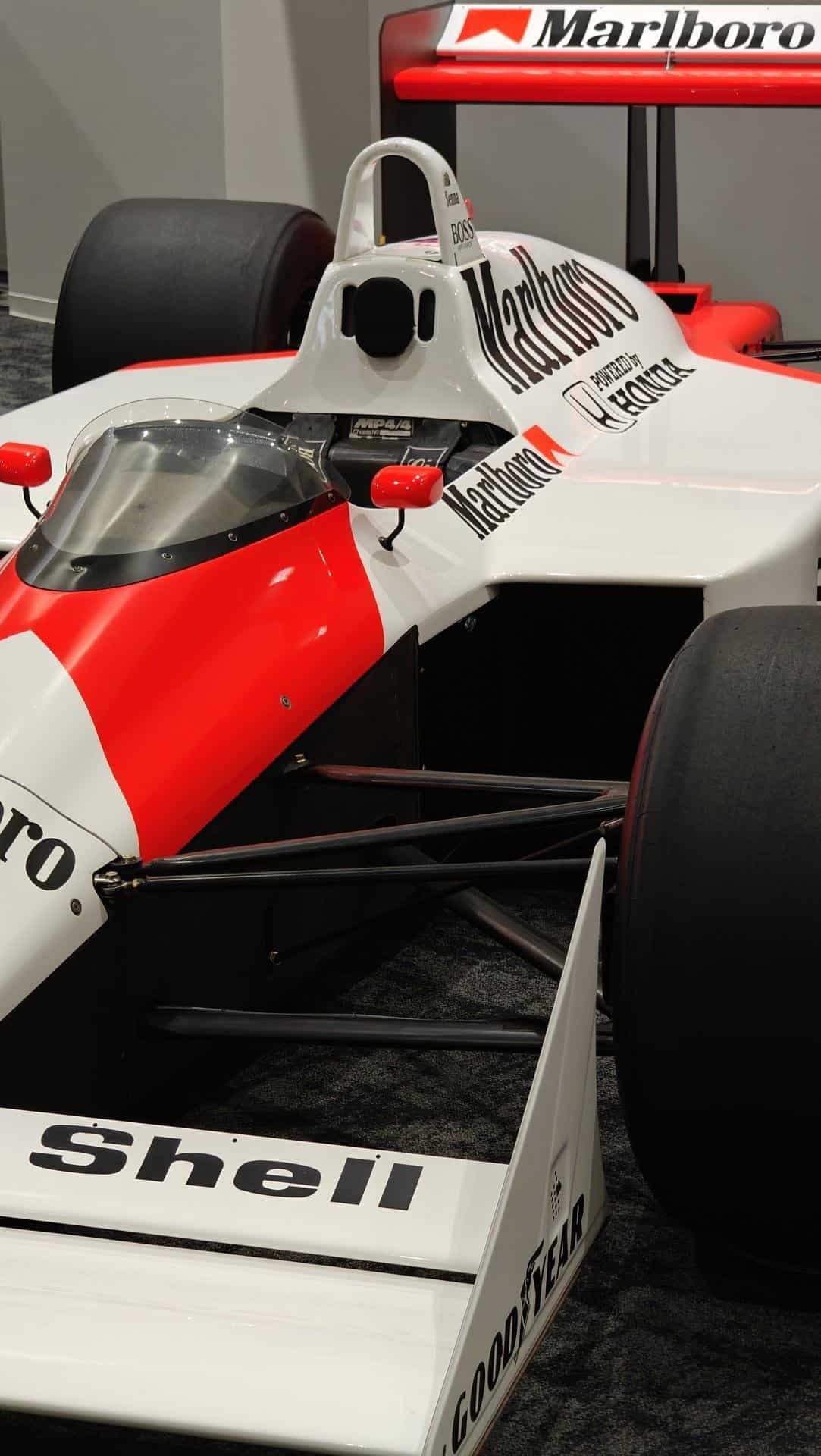 Vintage Formula 1 race car display