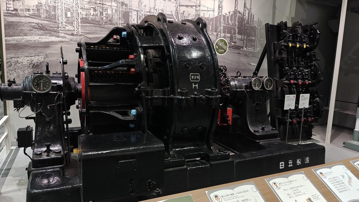 Vintage industrial machinery display