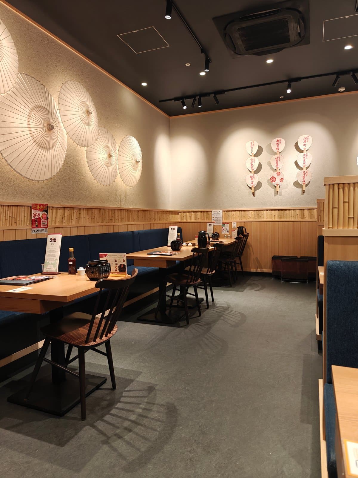 Wooden dining room interior seating