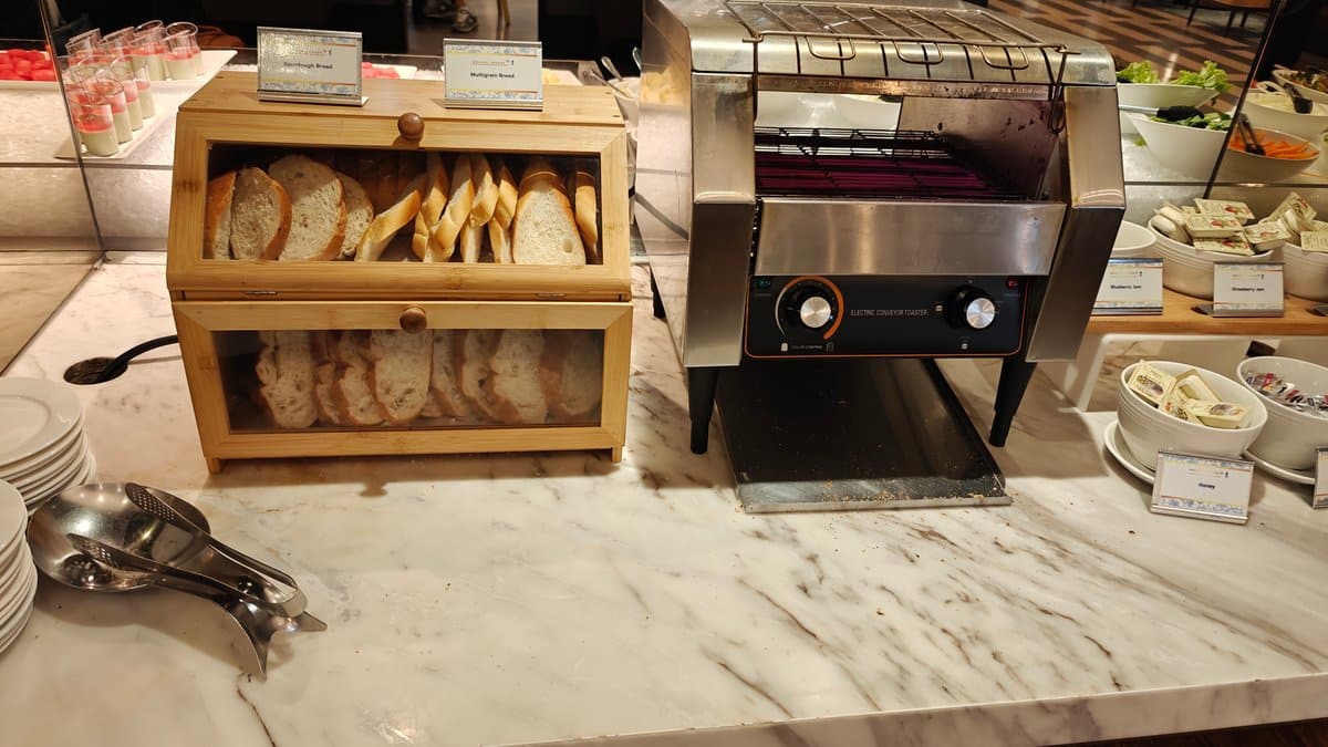Bread boxes labeled