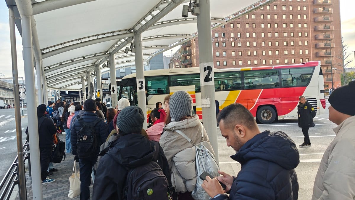 Bus terminal where the Ine sightseeing tour departs,