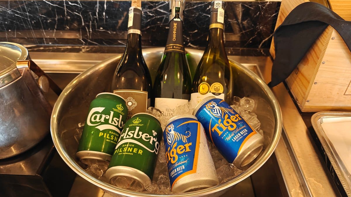 Carlsberg and Tiger beers on ice