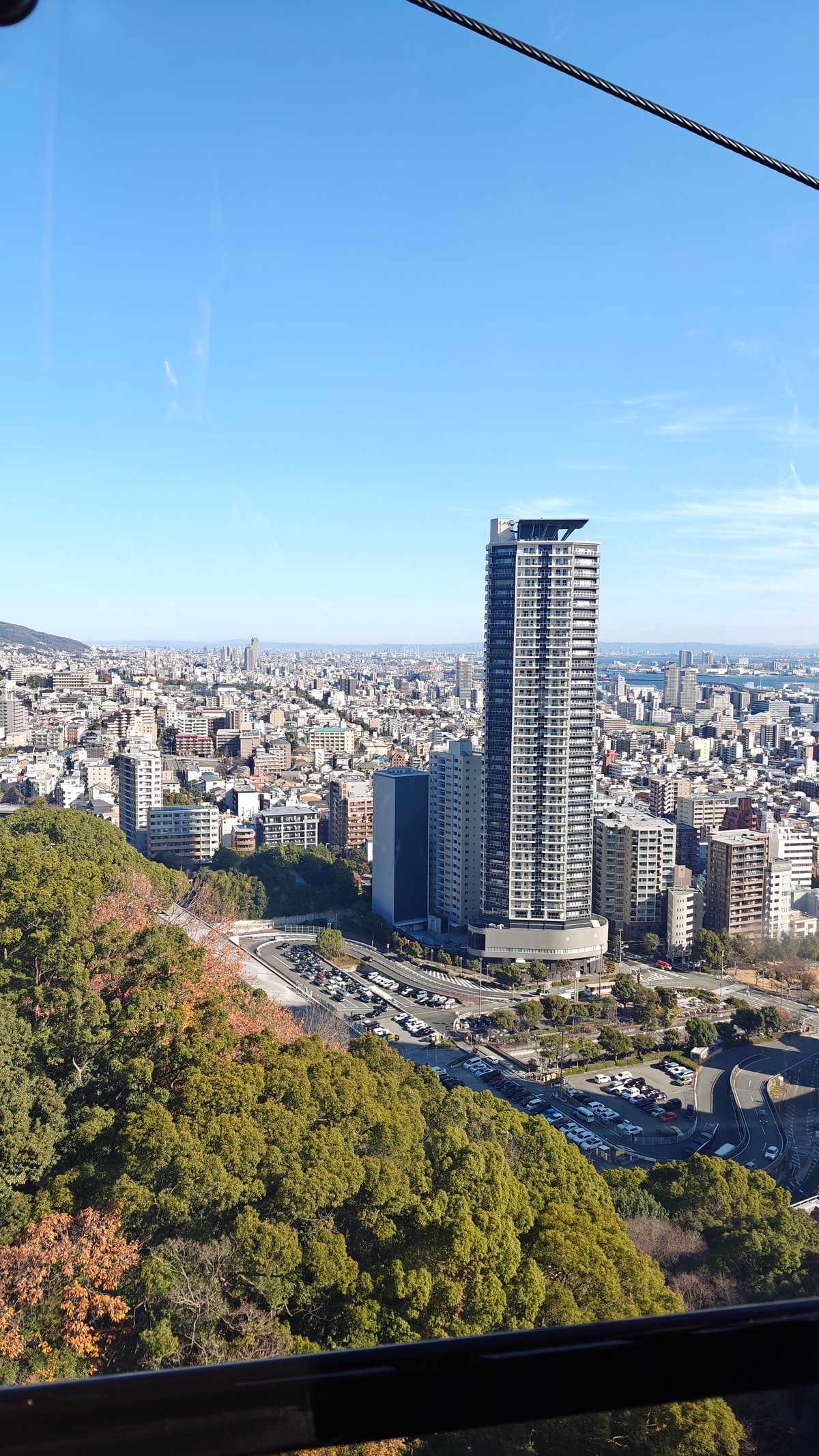 Kobe city spread from ropeway