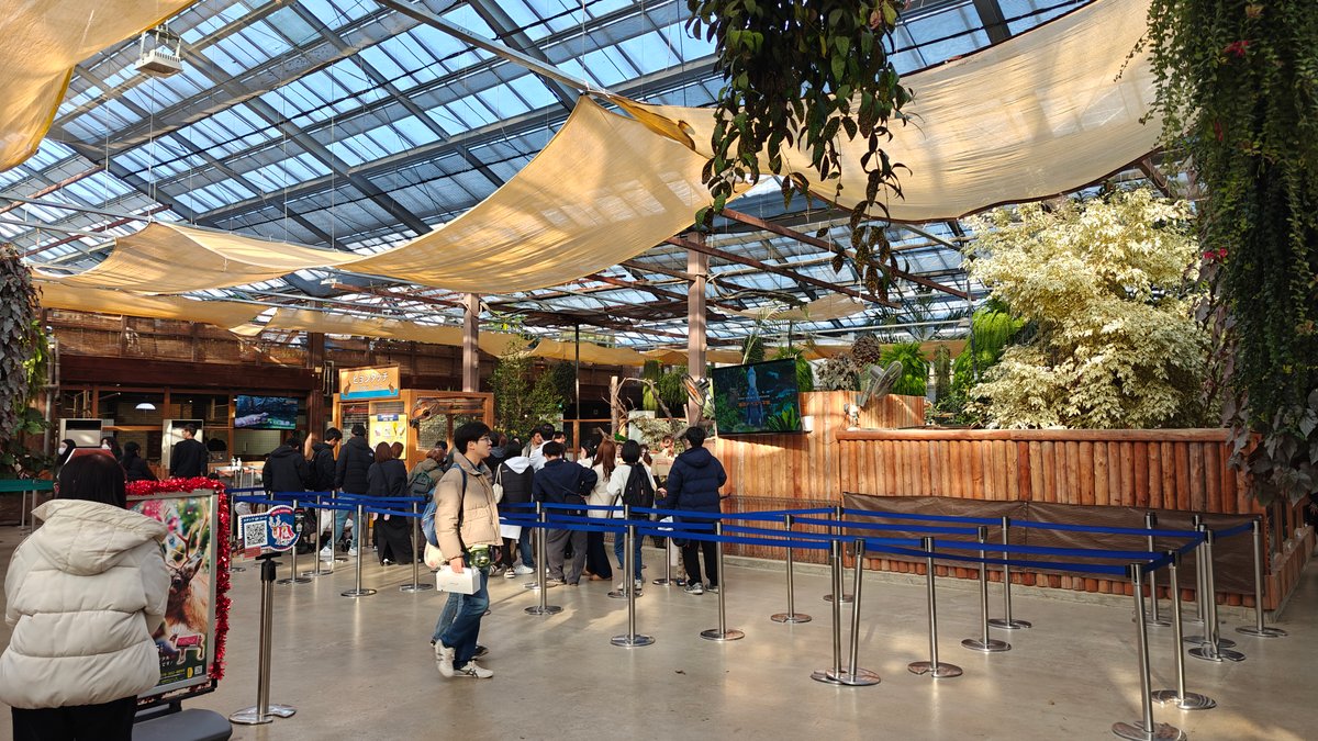 Light-filled greenhouse hall