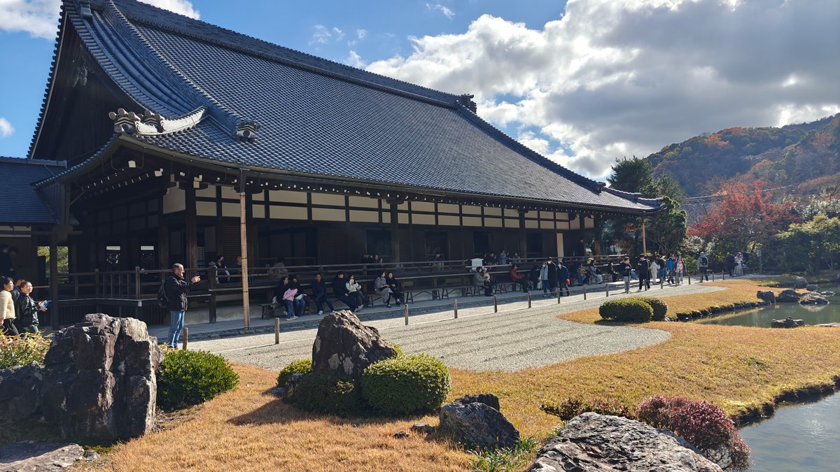 Main hall beside the pond