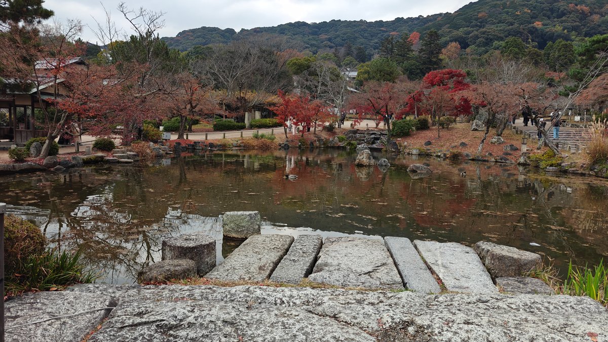 Maruyama Park pond and bridge