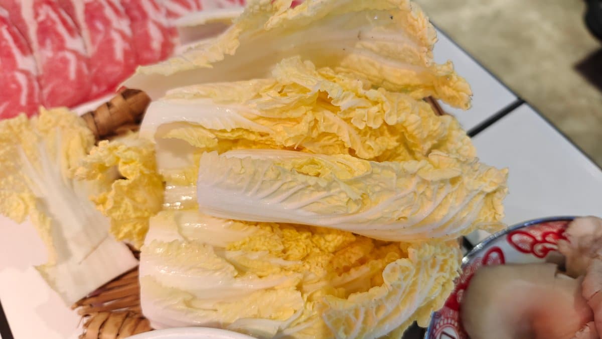 Napa cabbage and veggies