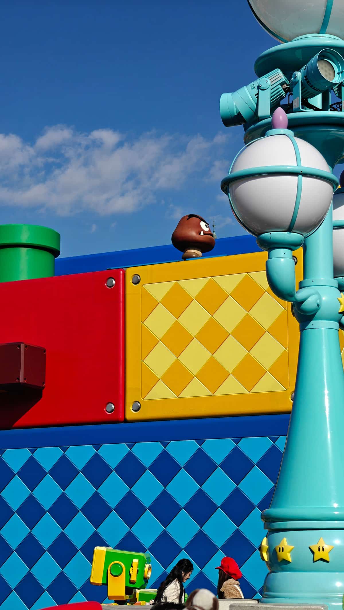 Question blocks and warp pipes