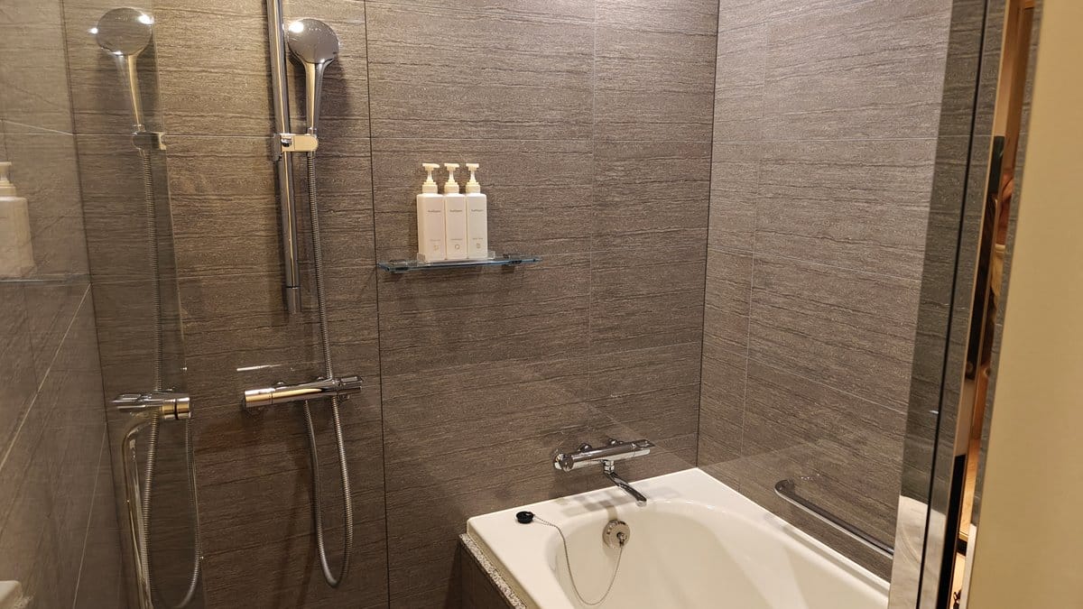 Shower fixtures and bathtub