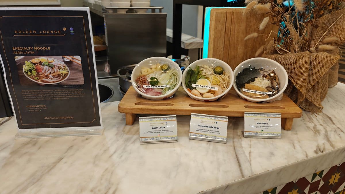 Specialty noodle Asam Laksa station