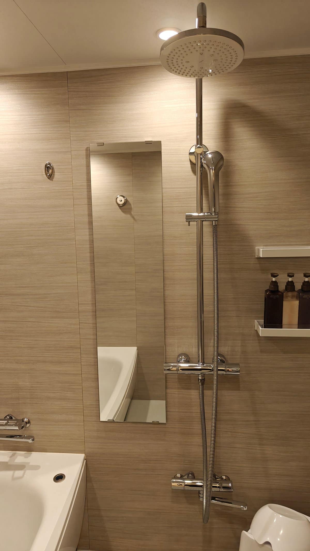 Walk-in rainfall shower
