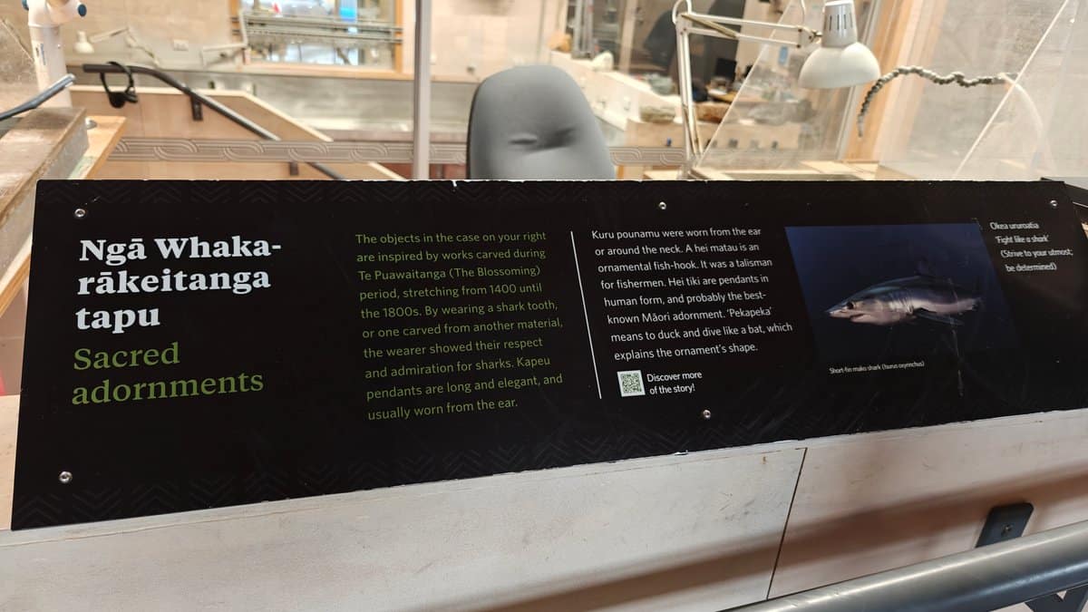 A display panel headed Ngā Whaka-rākeitanga tapu /