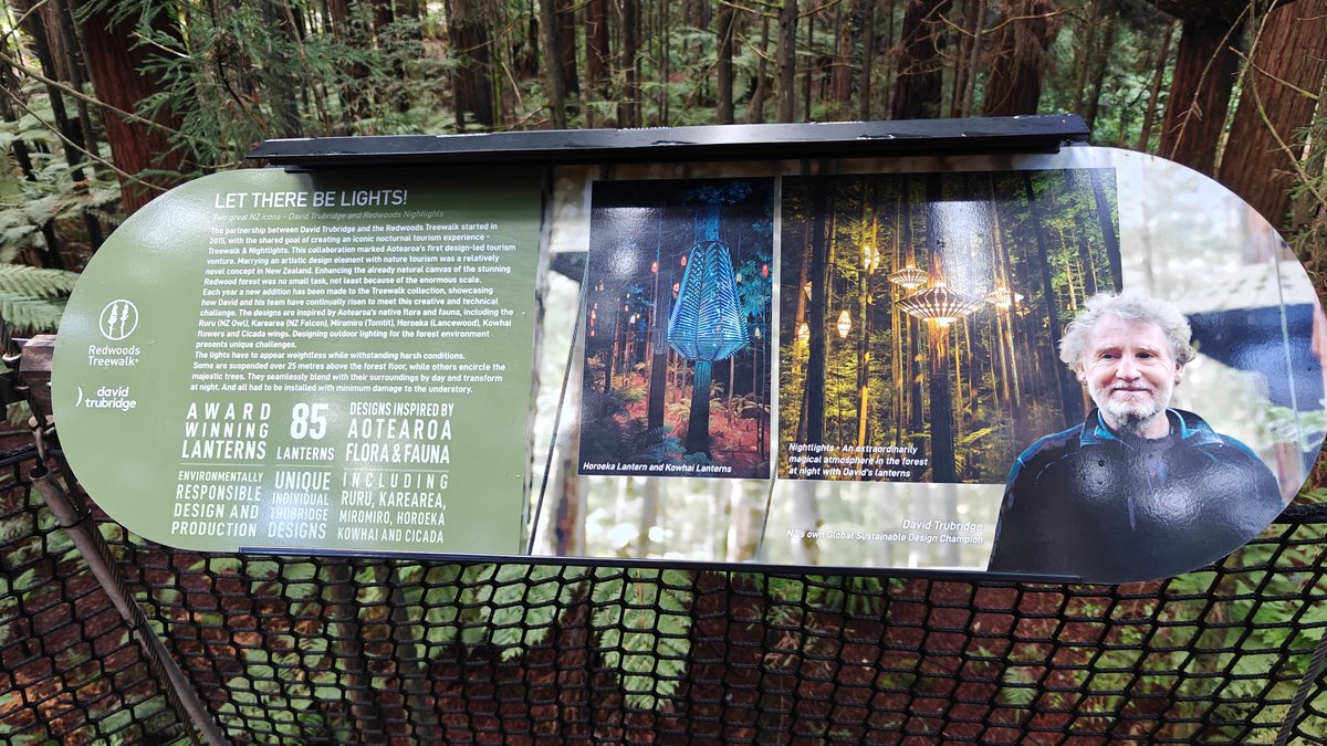 A panel about the Nightlights installation with a