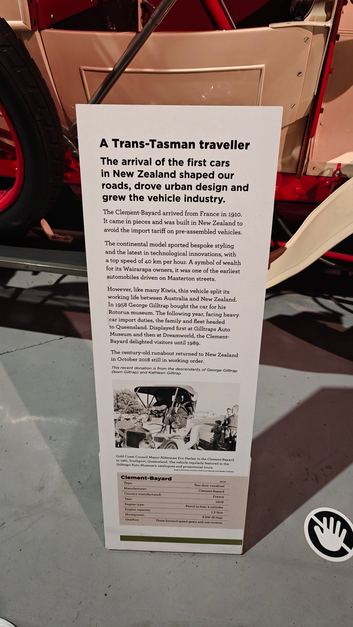 A panel headed A Trans-Tasman traveller explaining that
