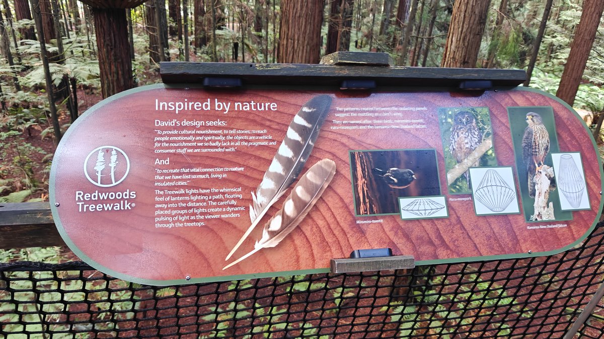 A panel headed Inspired by nature showing feathers