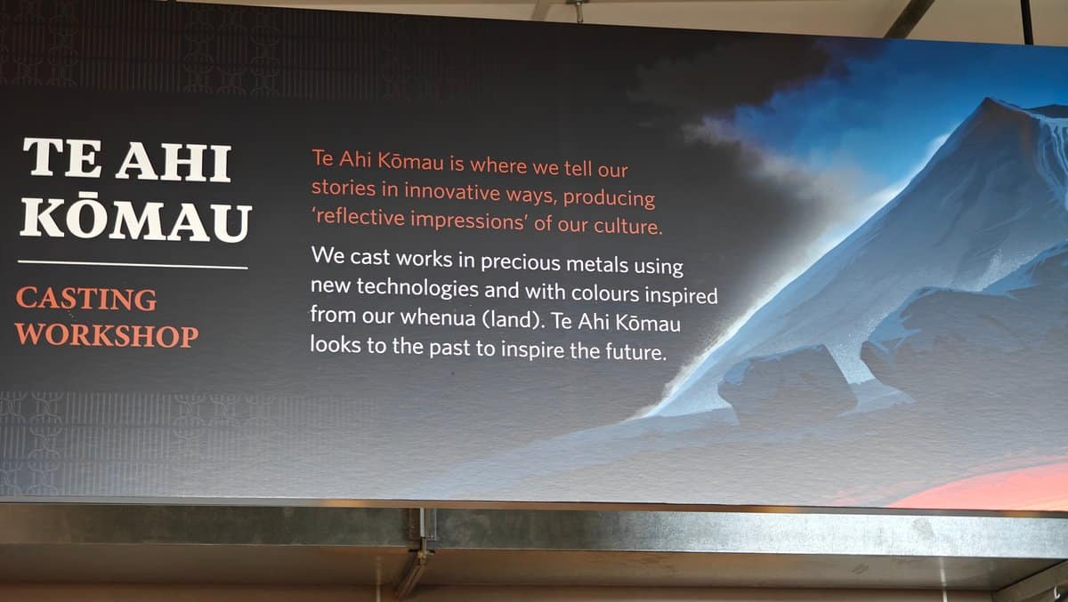 A panel headed TE AHI KŌMAU / CASTING