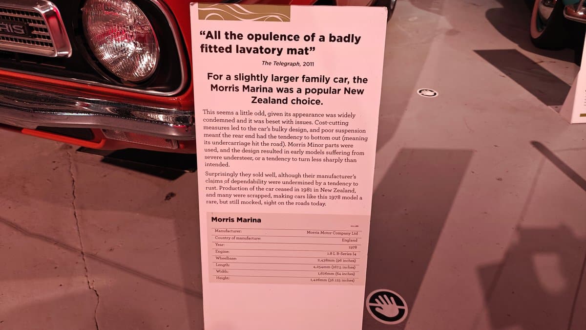 A panel quoting All the opulence of a