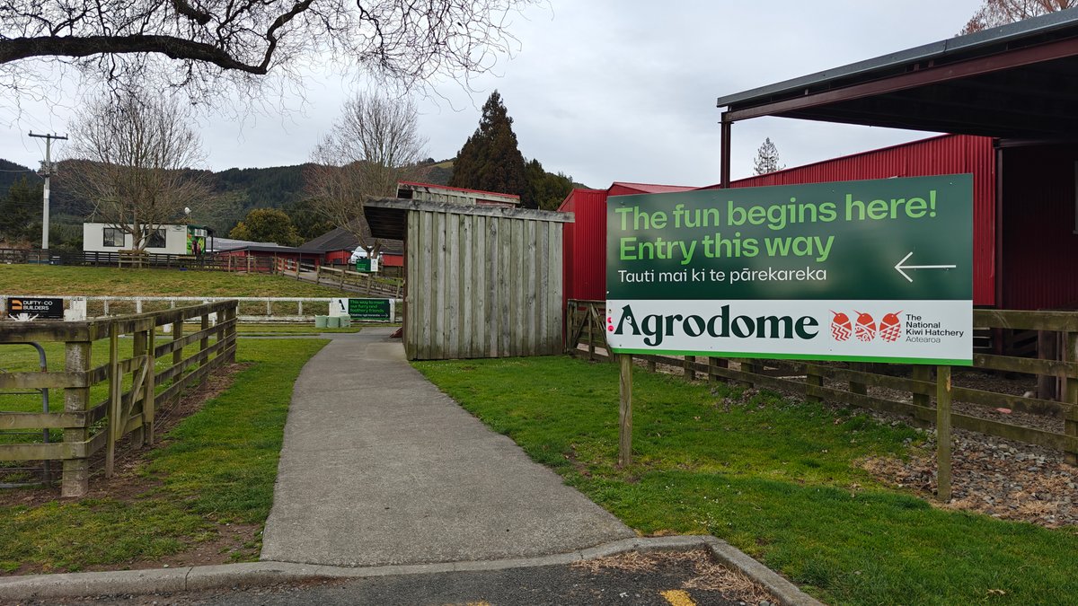 A path with a sign reading The fun