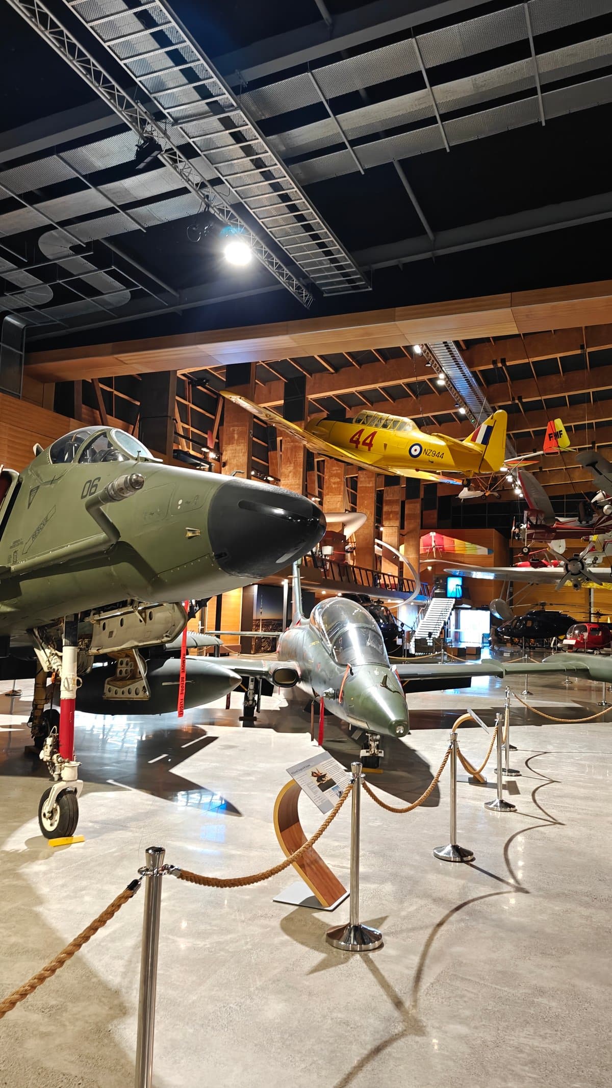 Aircraft throughout the Aviation Hall