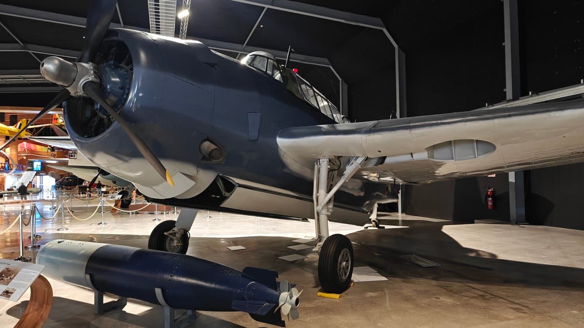 Avenger torpedo bomber on display