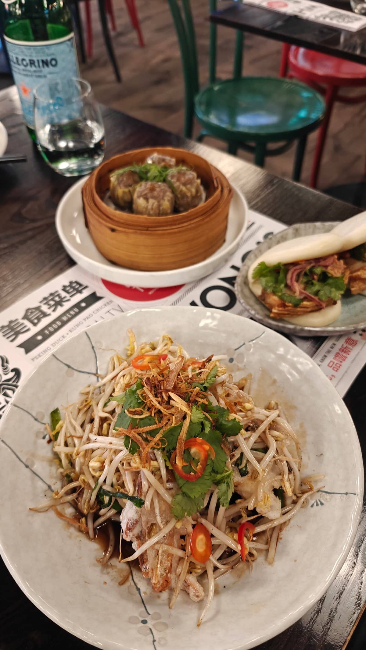 Bao, noodles and dumplings spread
