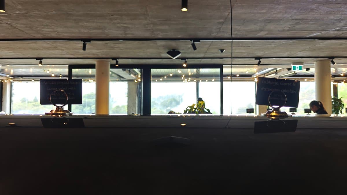 Buffet and dining room overview