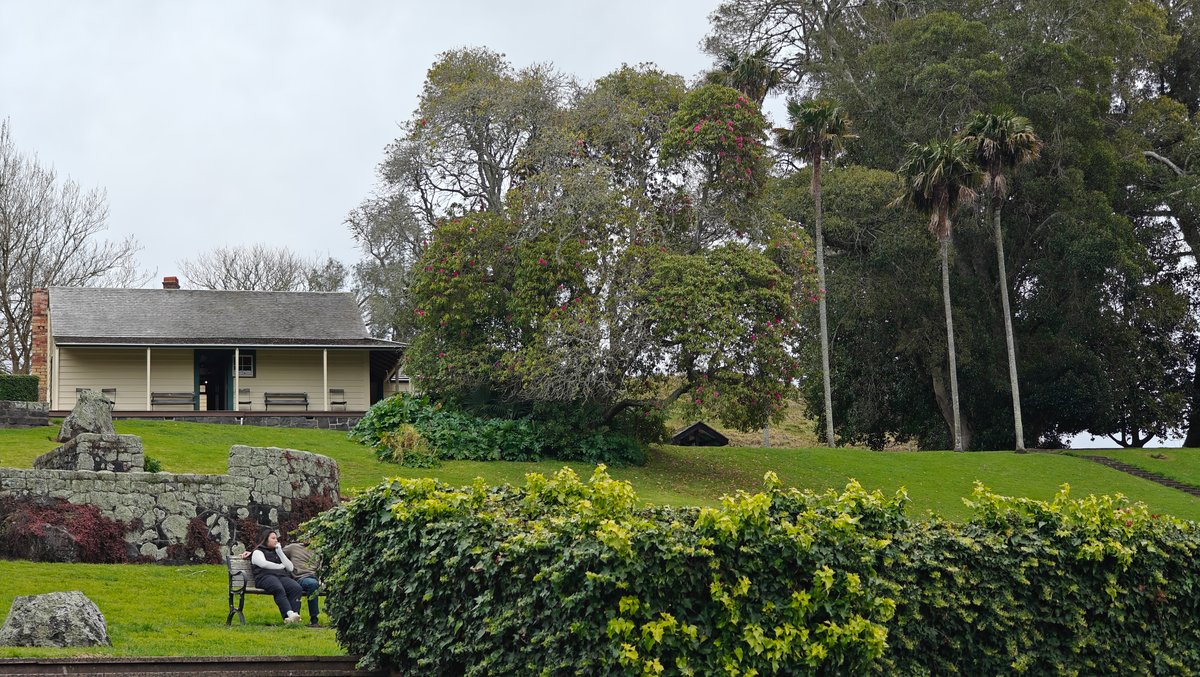 Colonial cottage and garden beds