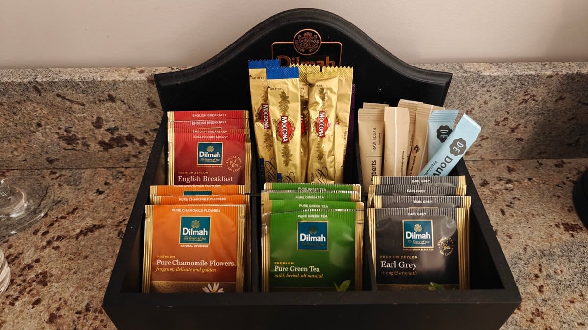 Dilmah tea and coffee selection