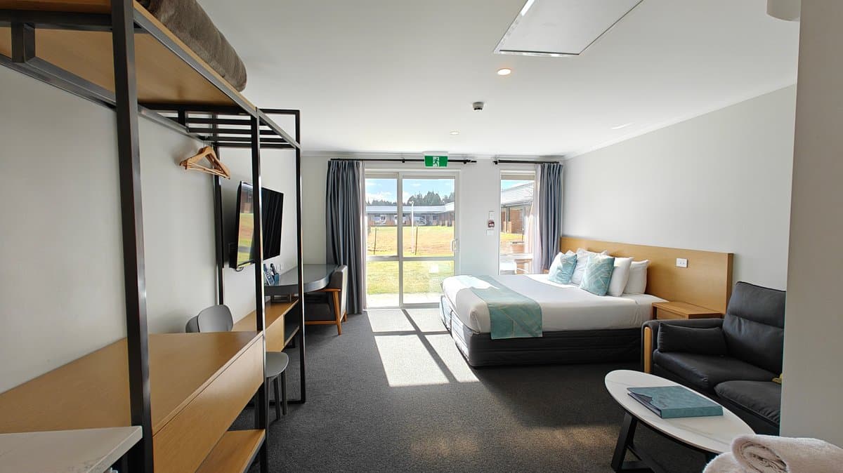 Family unit with bunks and bed