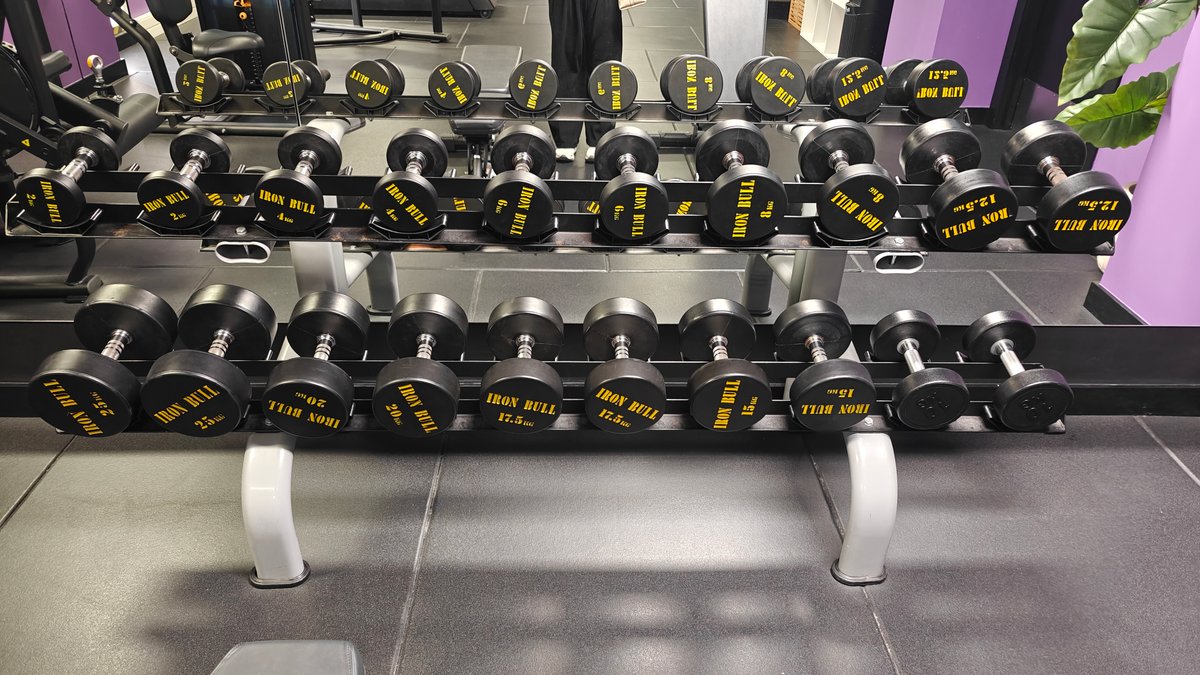 Fully loaded dumbbell rack