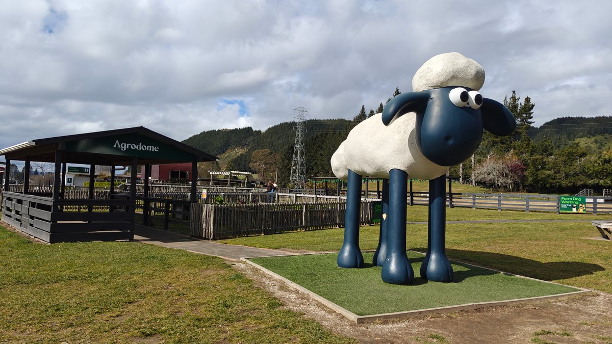 Giant Shaun the Sheep on the lawn