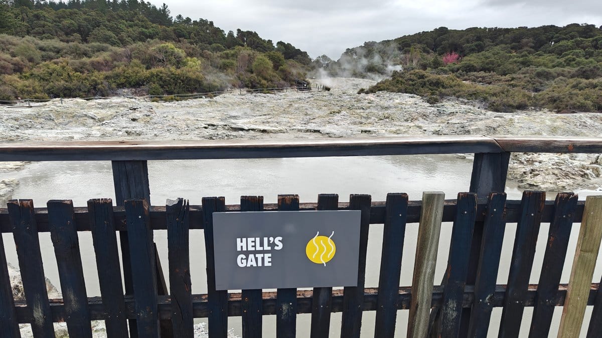 Hell's Gate pool name plate
