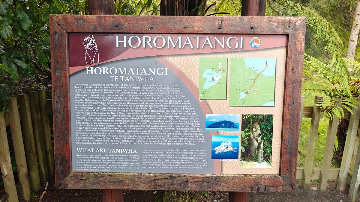 Horomatangi taniwha interpretive board