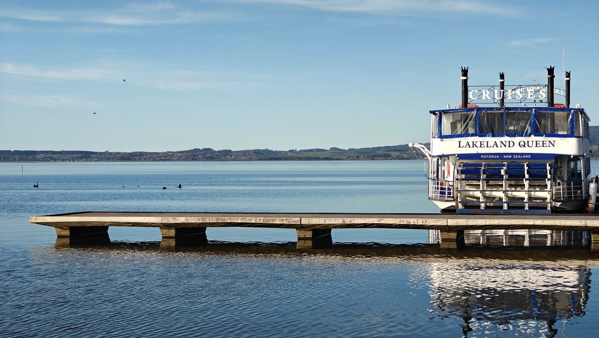 Jetty leading to Lakeland Queen