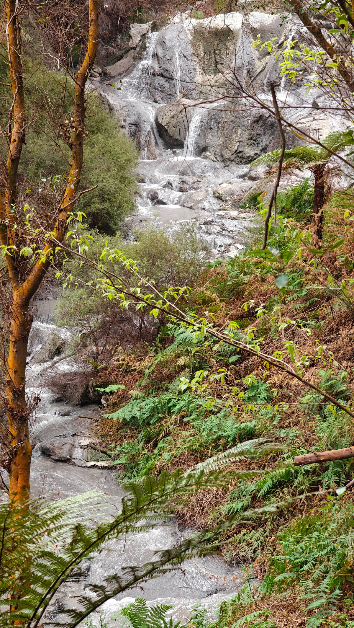 Kakahi Falls hot waterfall