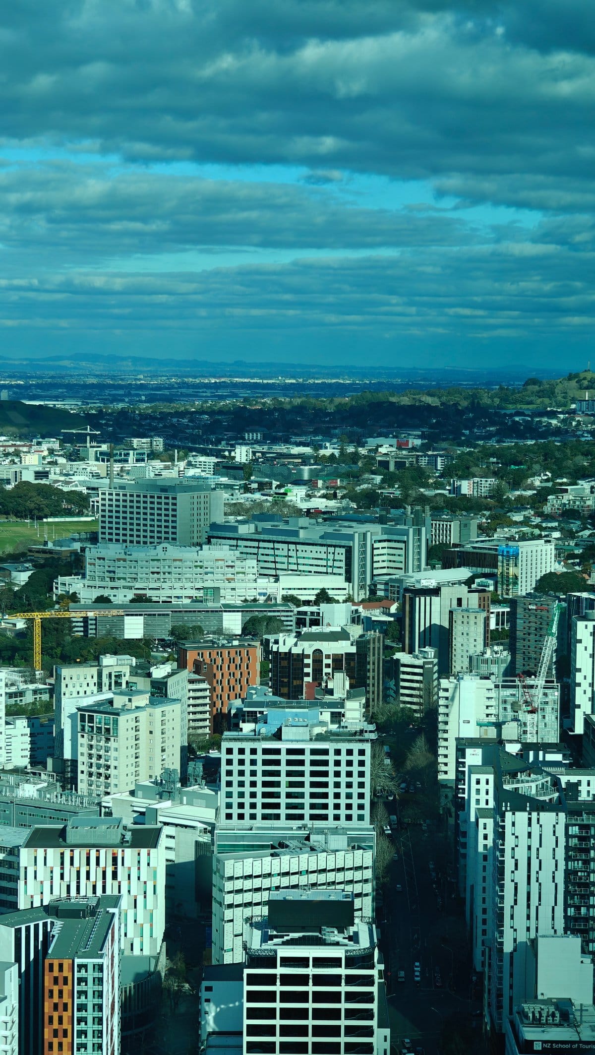 Looking straight down on CBD