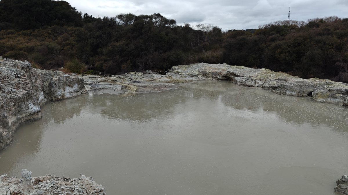 Muddy grey Hurutini pool