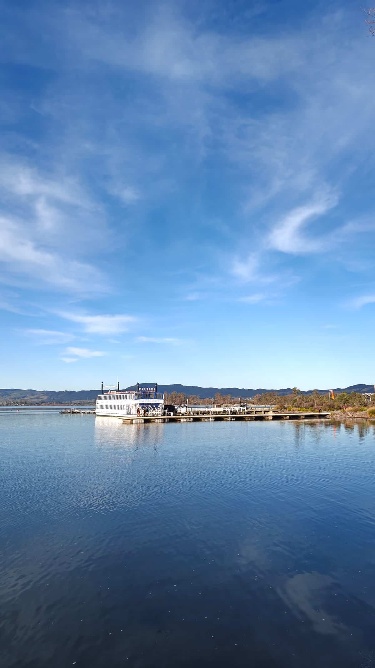 Paddle steamer at the wharf